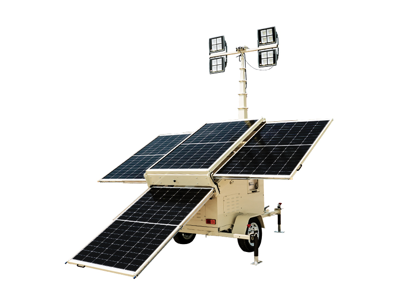太阳能移动照明灯车
